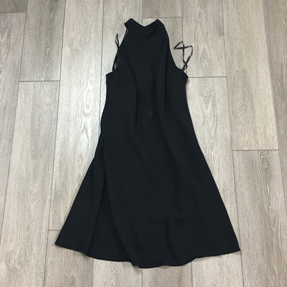 Jones Wear Dresses Black Halterneck Size 14